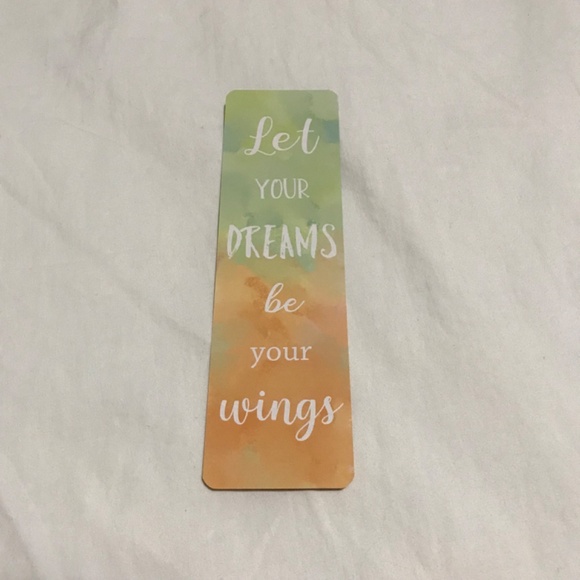 Amazing Bookmark Double Sided Motivational Let Your Dreams Be Your Wings - Picture 2 of 2